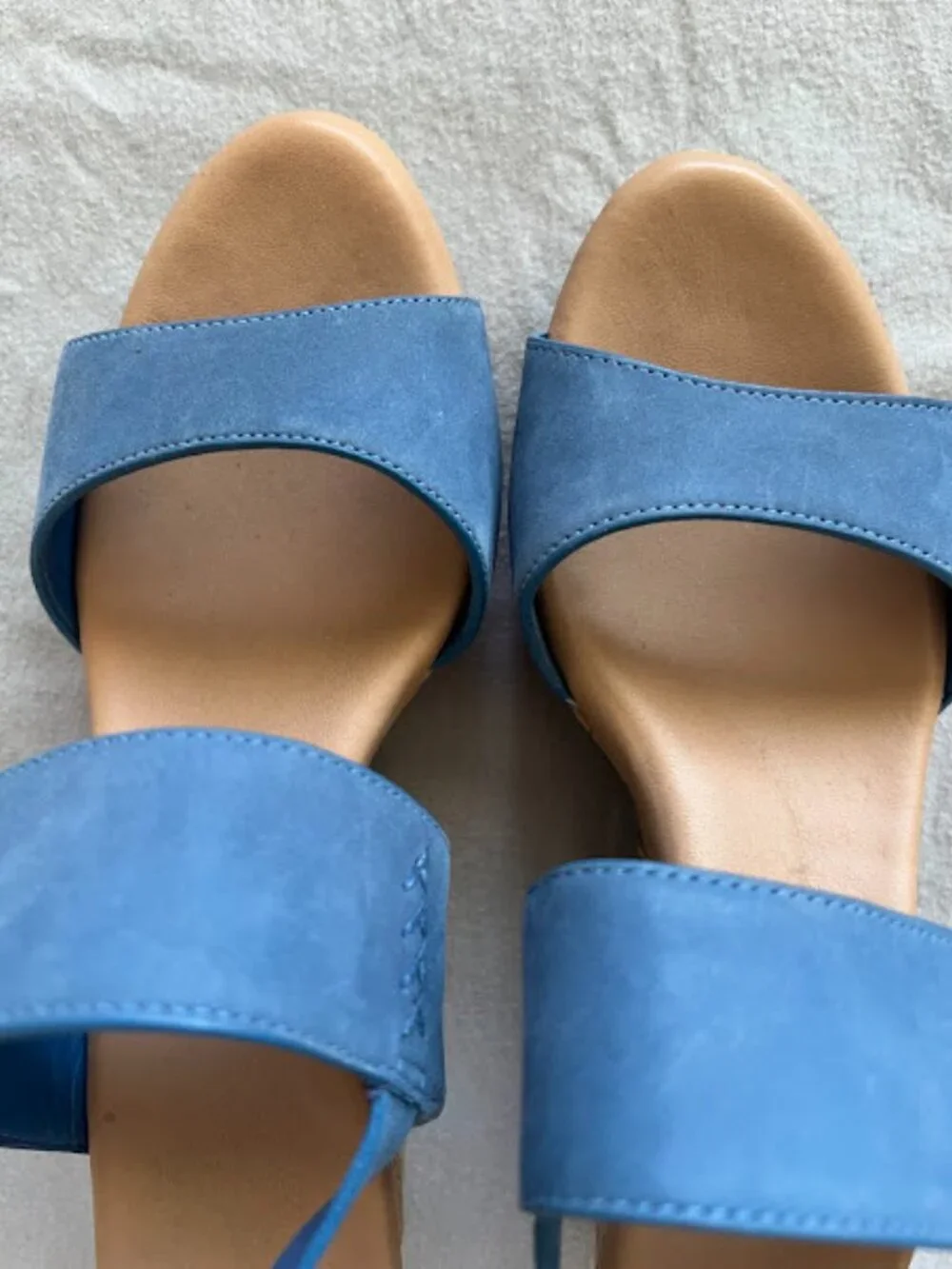 Ugg Australia Blue Elena Espadrille Wedge Sandals Size 7